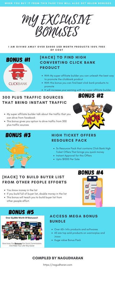 My super Affiliate Builder Bonus